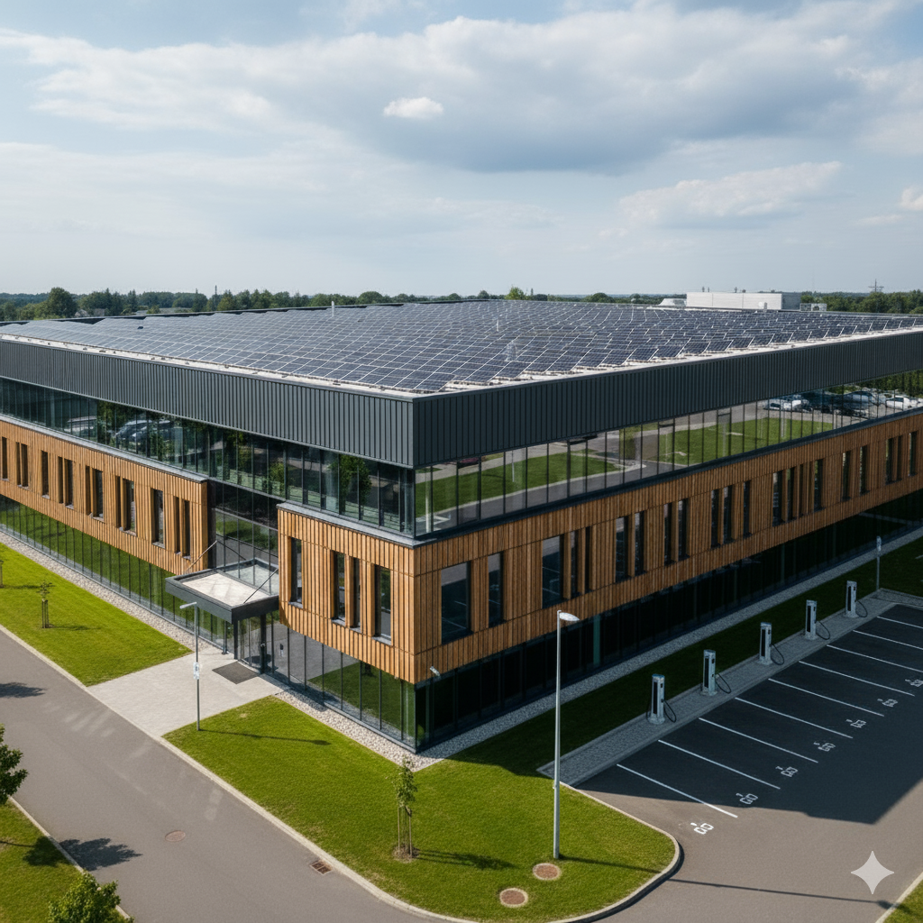 Referenz: Gewerbeobjekt – Photovoltaik-Anlage mit Speicher und Lastmanagement